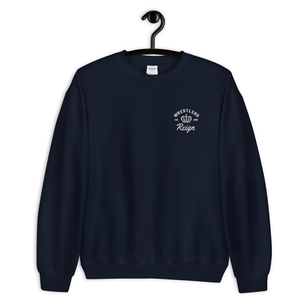 Classic Embroidered Crewneck - Wrestlers Reign