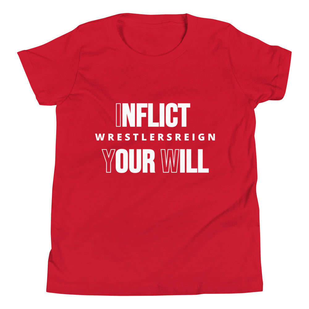 Inflict Your Will Youth T-Shirt - Wrestlers Reign