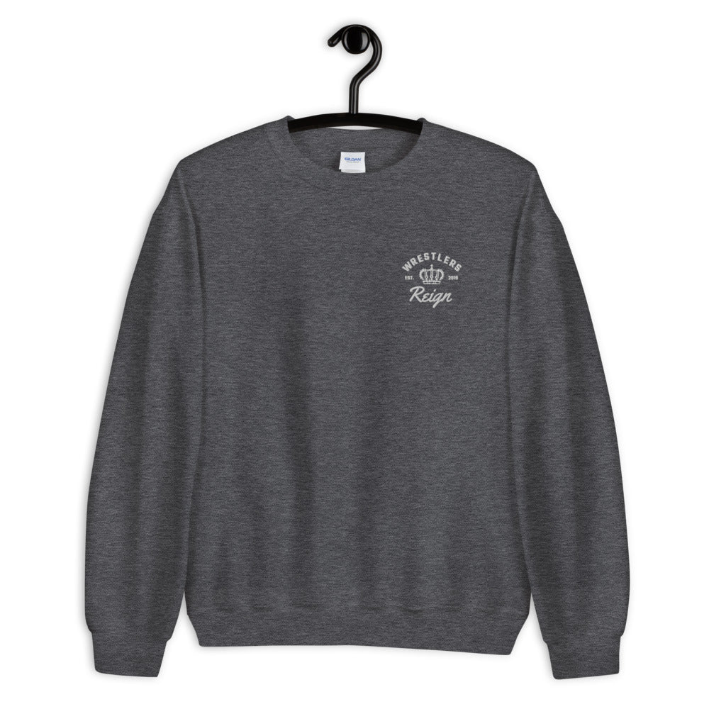 Classic Embroidered Crewneck - Wrestlers Reign