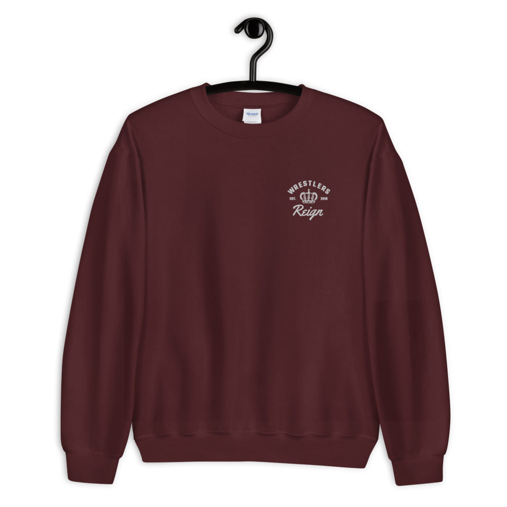 Classic Embroidered Crewneck - Wrestlers Reign