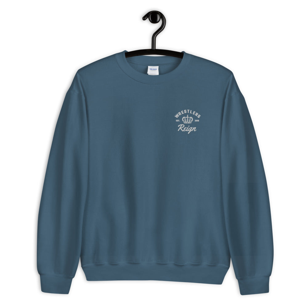 Classic Embroidered Crewneck - Wrestlers Reign