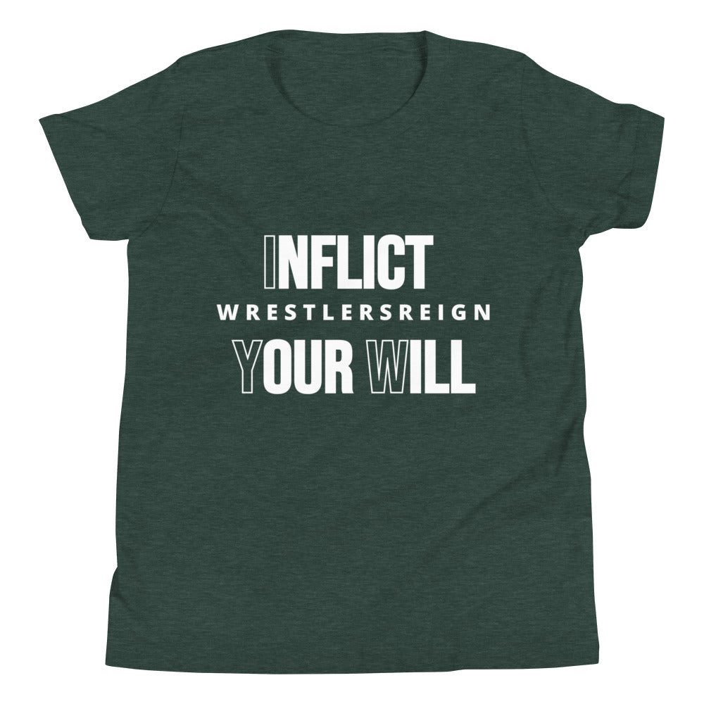 Inflict Your Will Youth T-Shirt - Wrestlers Reign