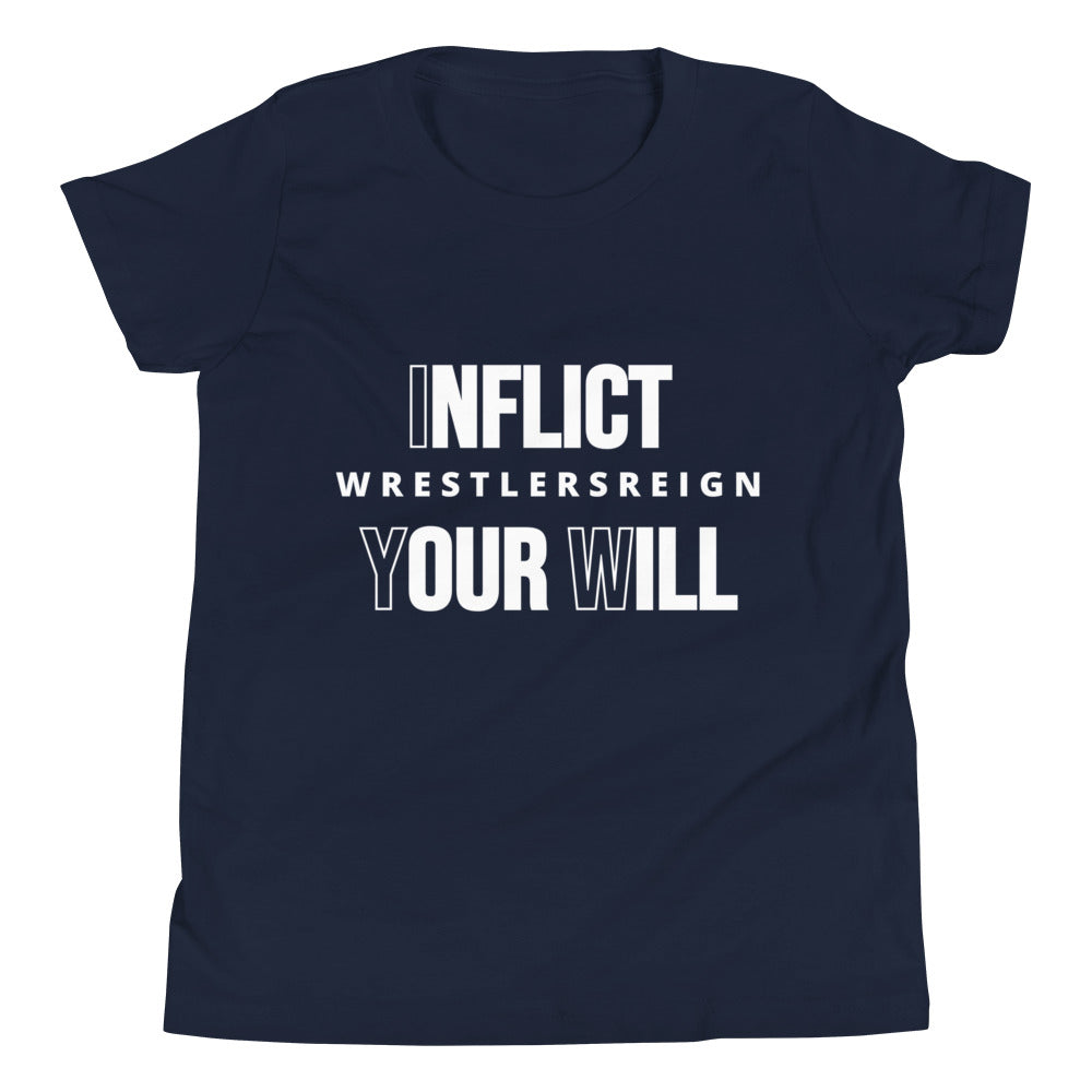 Inflict Your Will Youth T-Shirt - Wrestlers Reign