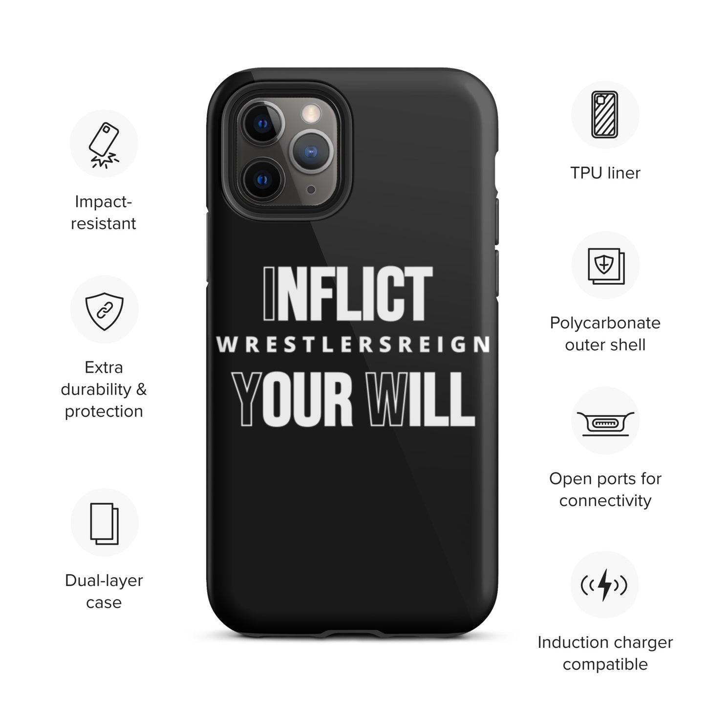 Inflict Your Will Tough iPhone case - Wrestlers Reign