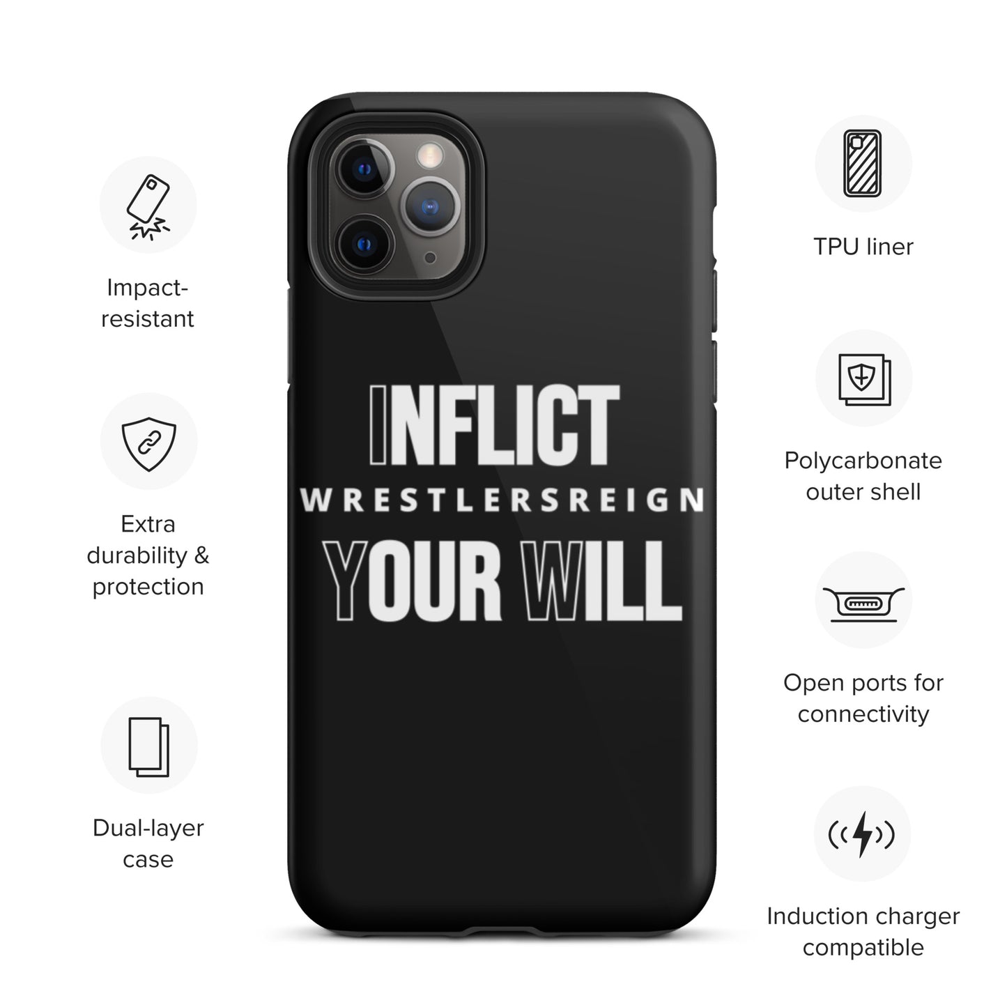 Inflict Your Will Tough iPhone case - Wrestlers Reign