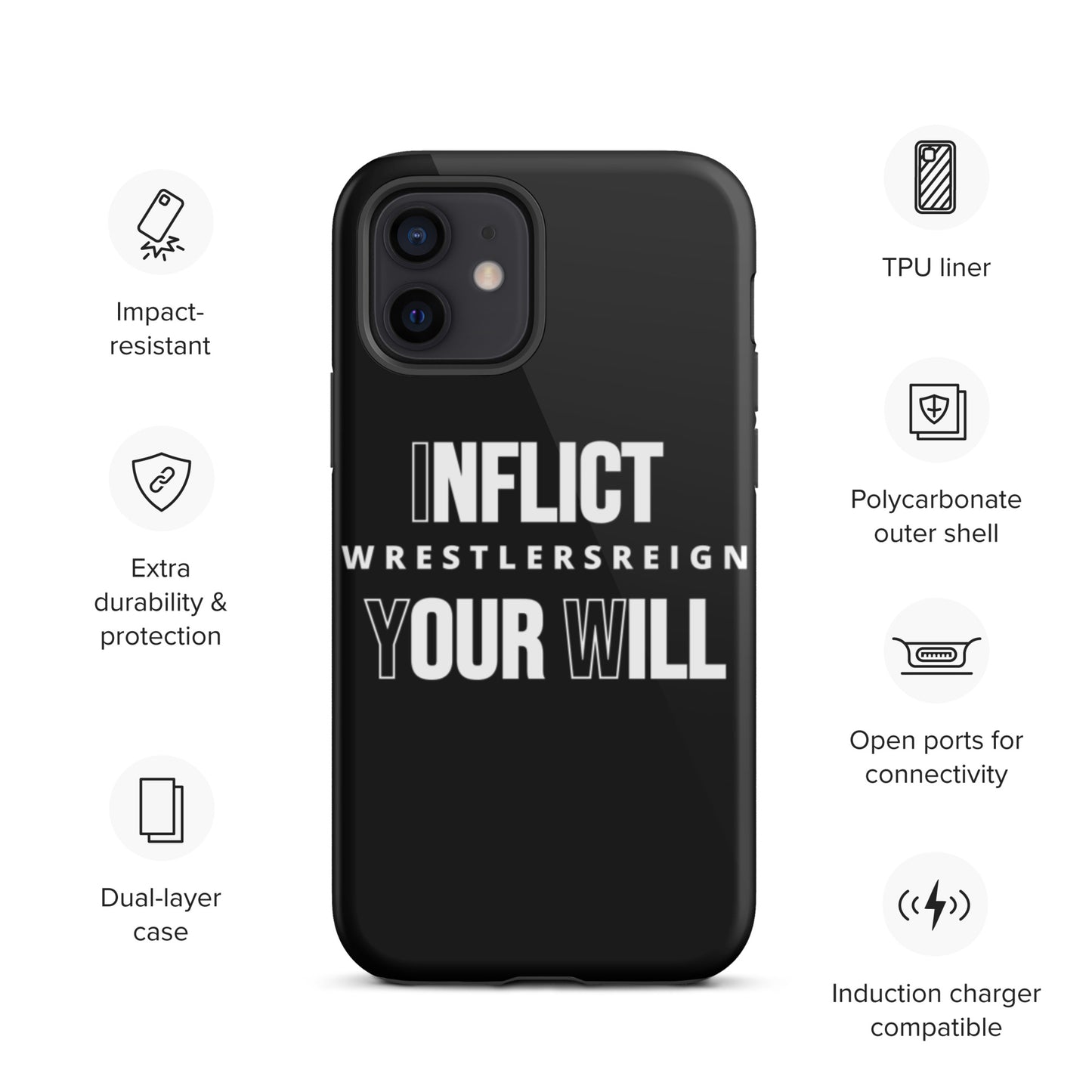 Inflict Your Will Tough iPhone case - Wrestlers Reign