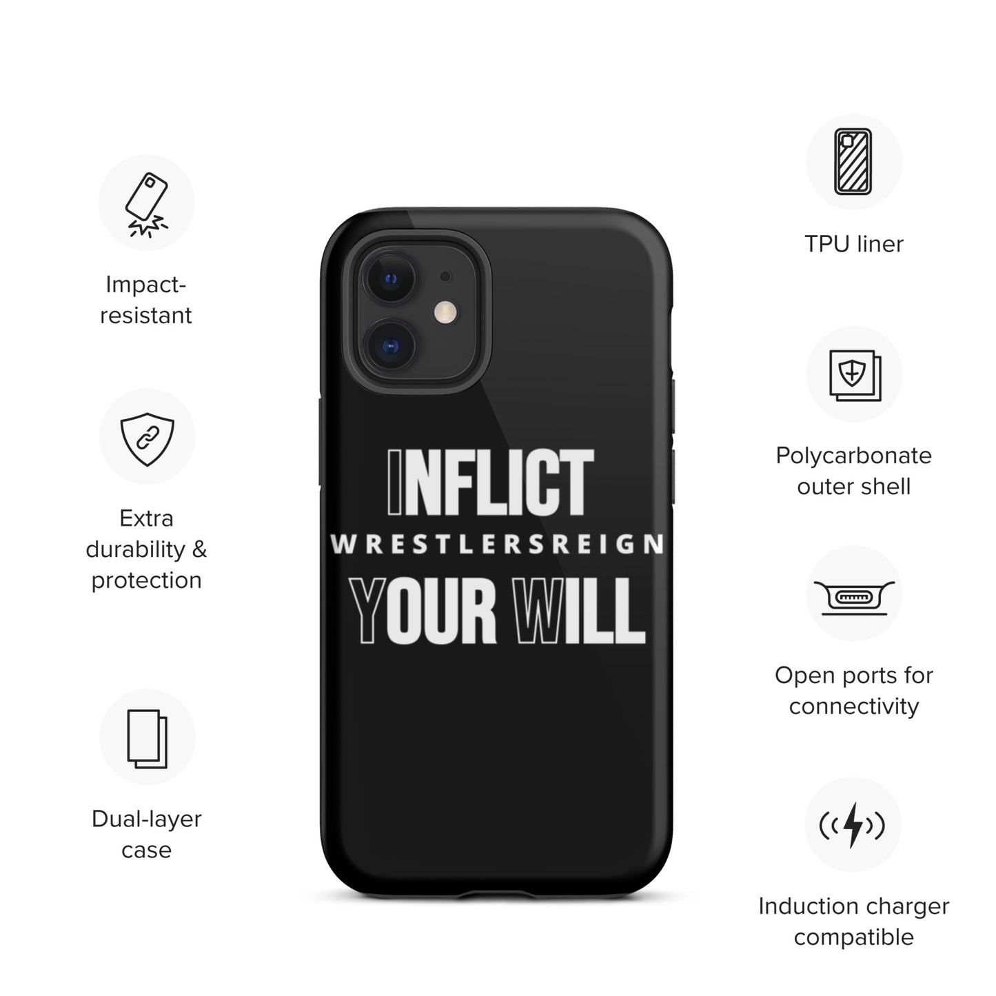Inflict Your Will Tough iPhone case - Wrestlers Reign
