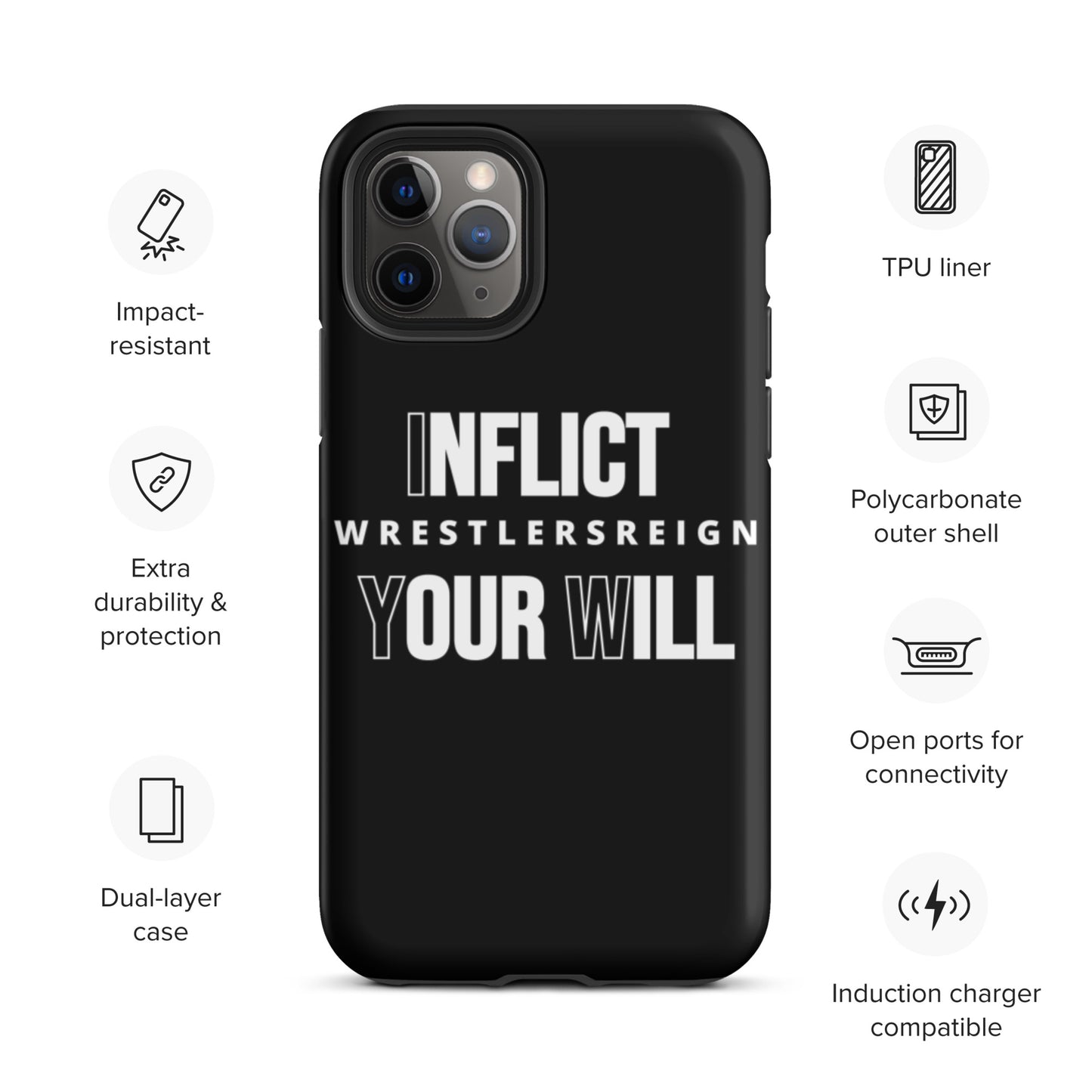 Inflict Your Will Tough iPhone case - Wrestlers Reign
