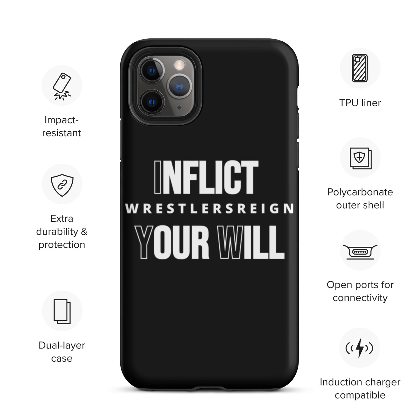 Inflict Your Will Tough iPhone case - Wrestlers Reign