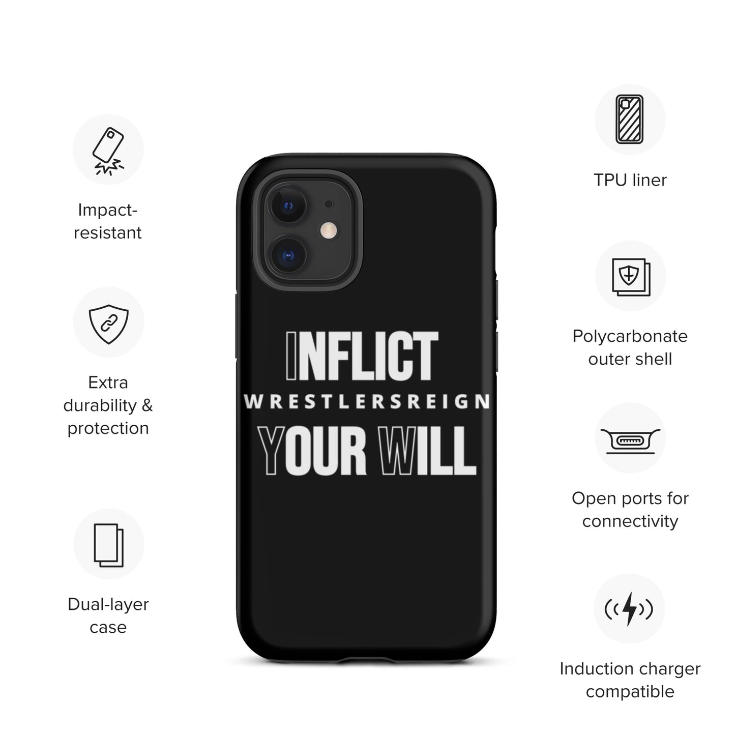 Inflict Your Will Tough iPhone case - Wrestlers Reign