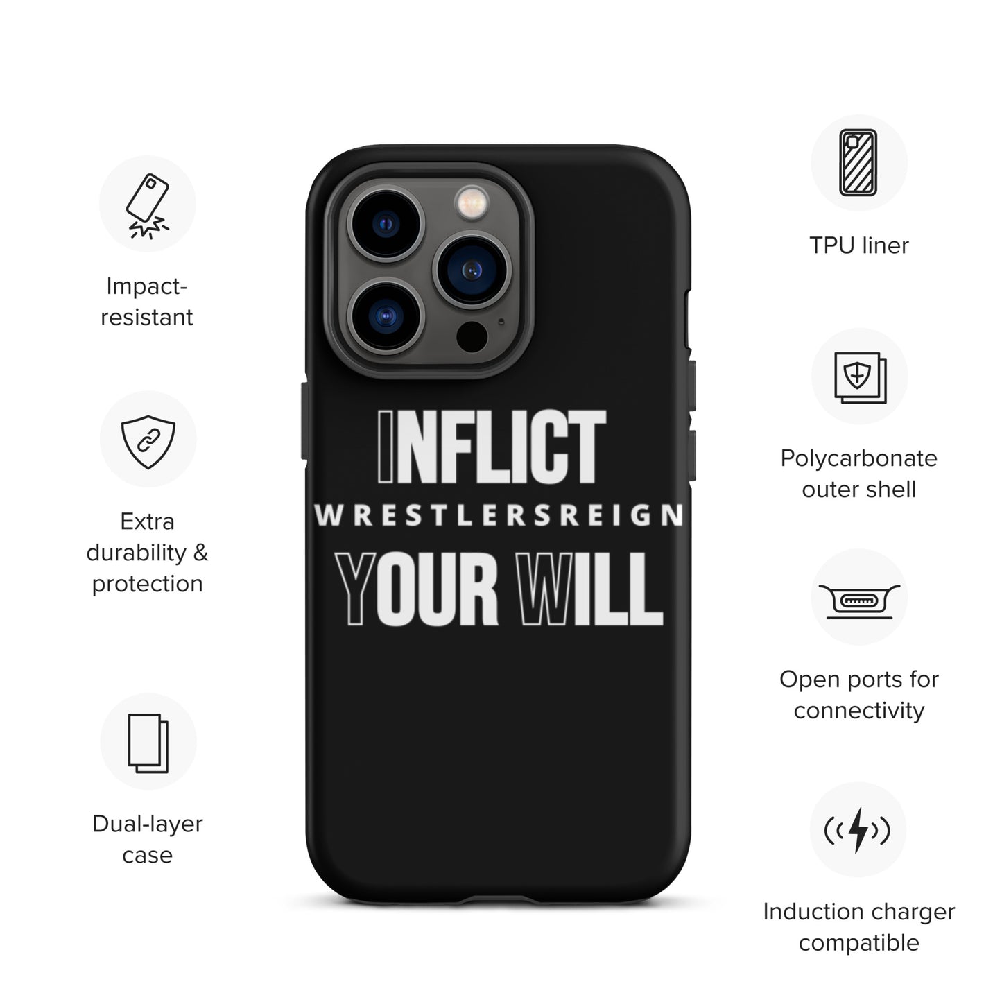 Inflict Your Will Tough iPhone case - Wrestlers Reign