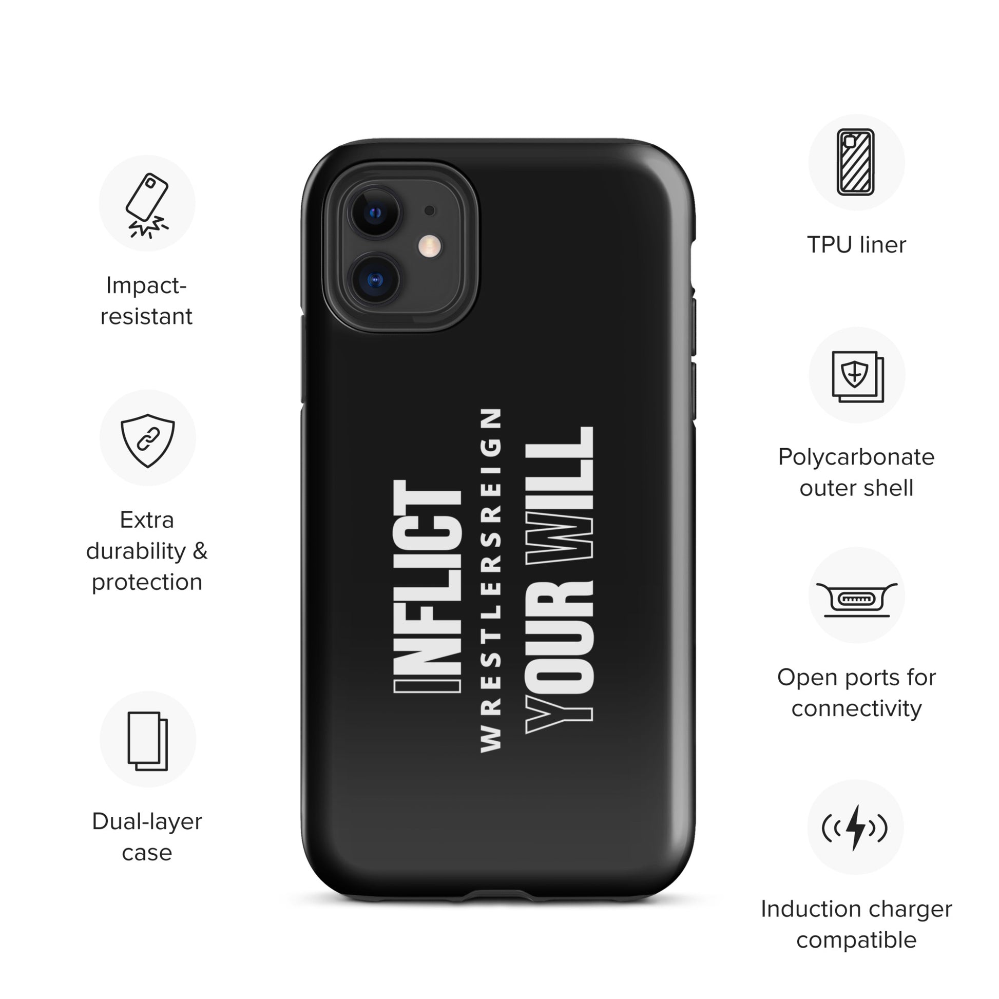 Inflict your Will iPhone® Case - Wrestlers Reign 