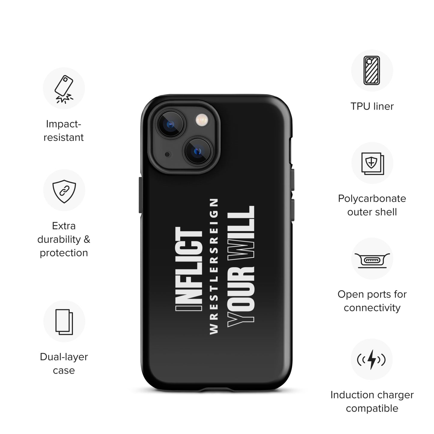 Inflict your Will iPhone® Case - Wrestlers Reign 