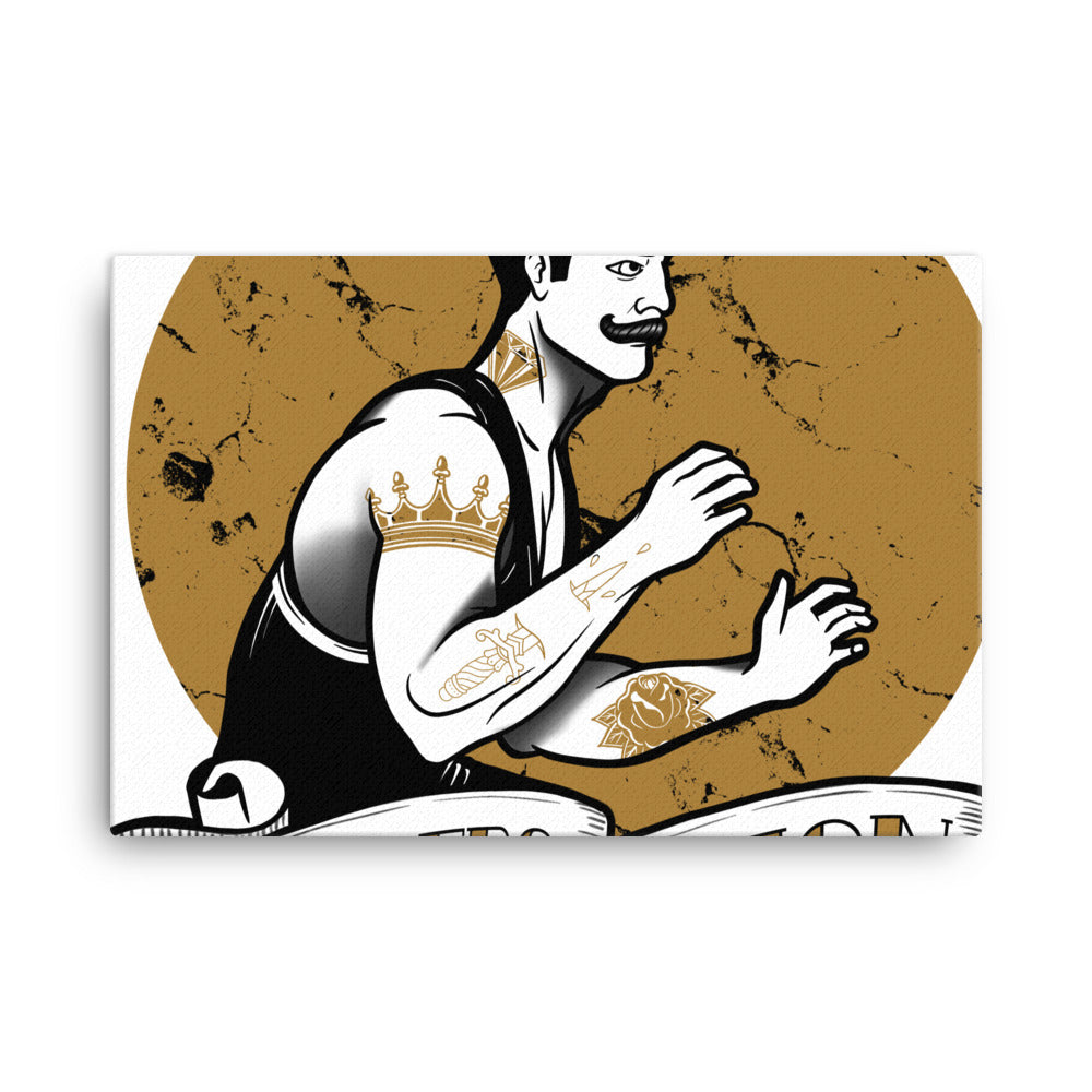 Wrestlers Reign Tattoo Canvas - Wrestlers Reign 