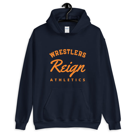 Navy Blue Athletics Hoodie - Wrestlers Reign 