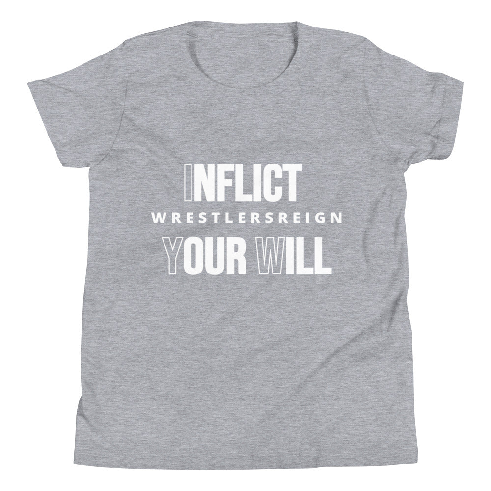 Inflict Your Will Youth T-Shirt - Wrestlers Reign 