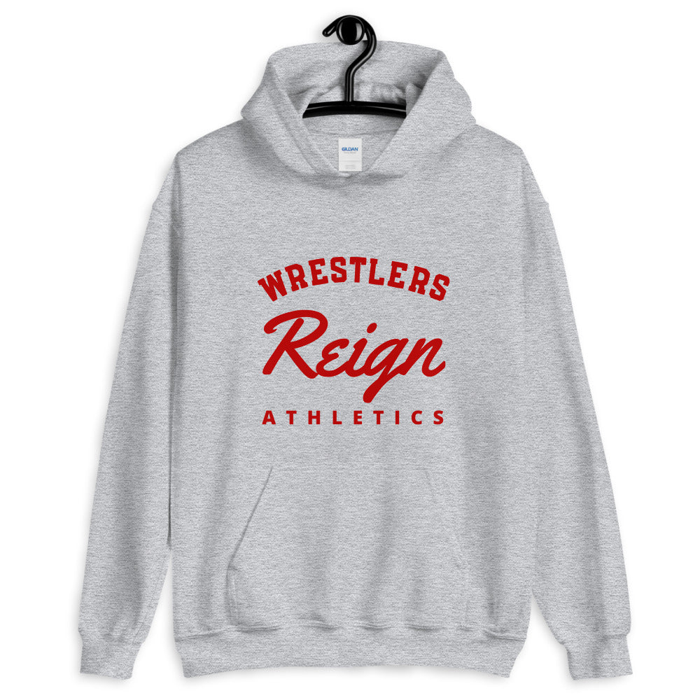 Light Grey Athletics Hoodie - Wrestlers Reign 