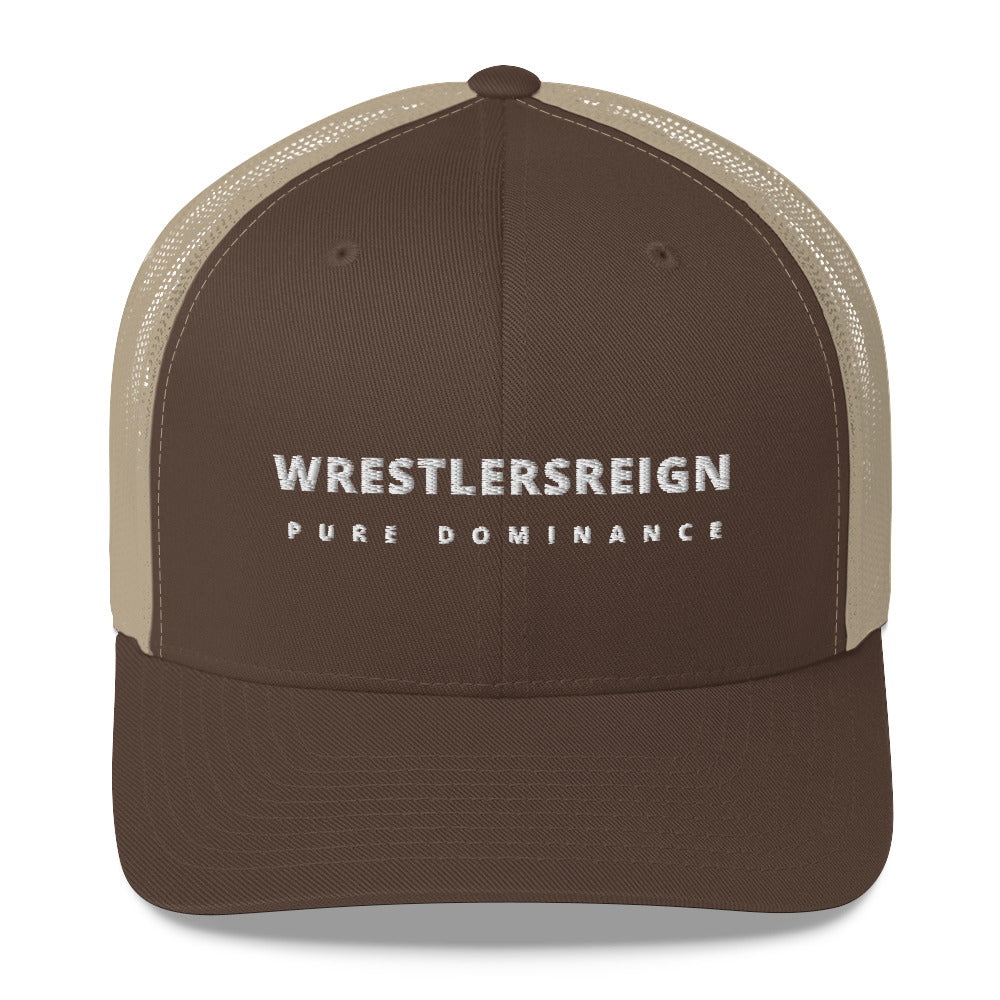 WR Pure Dominance Trucker Hat - Wrestlers Reign 