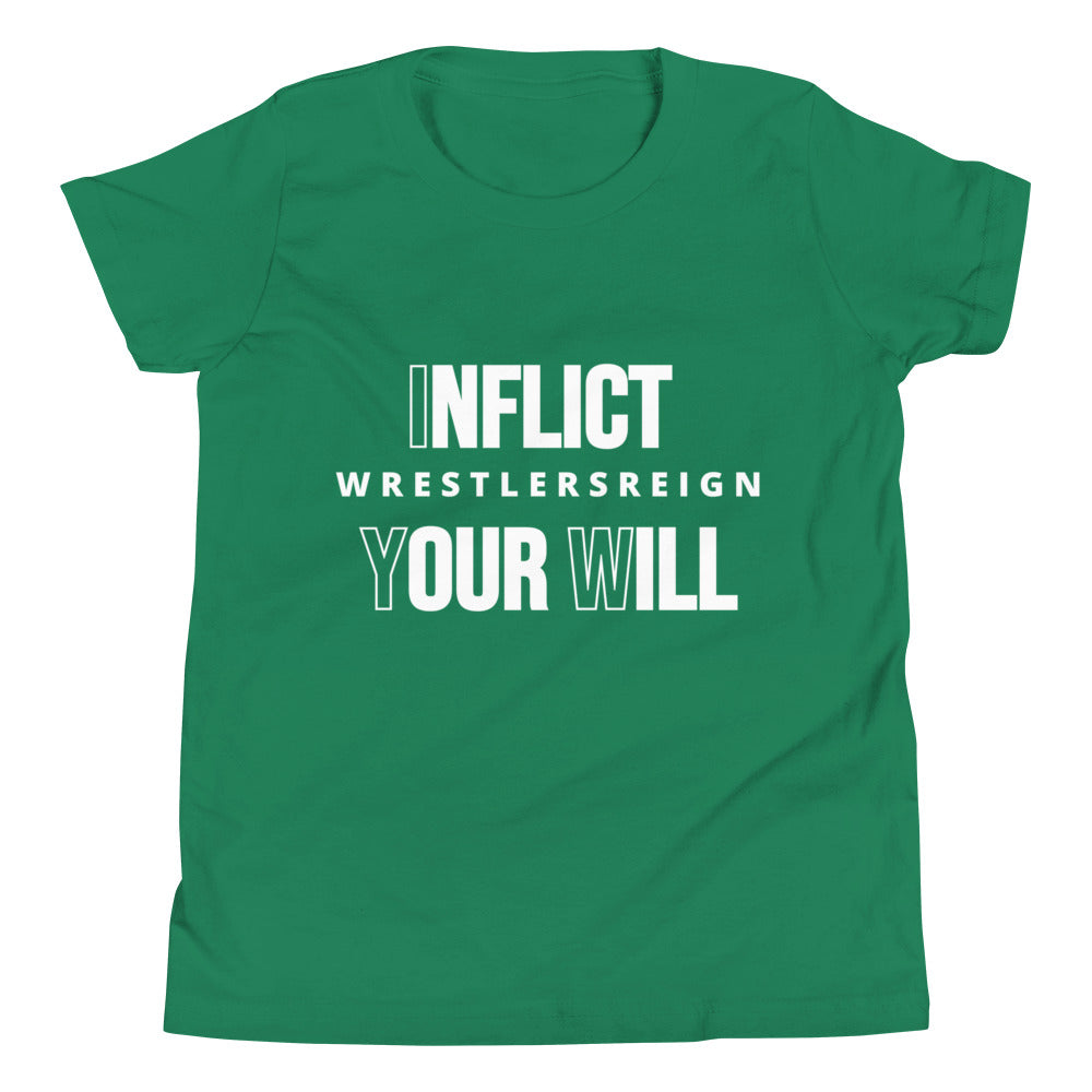 Inflict Your Will Youth T-Shirt - Wrestlers Reign 