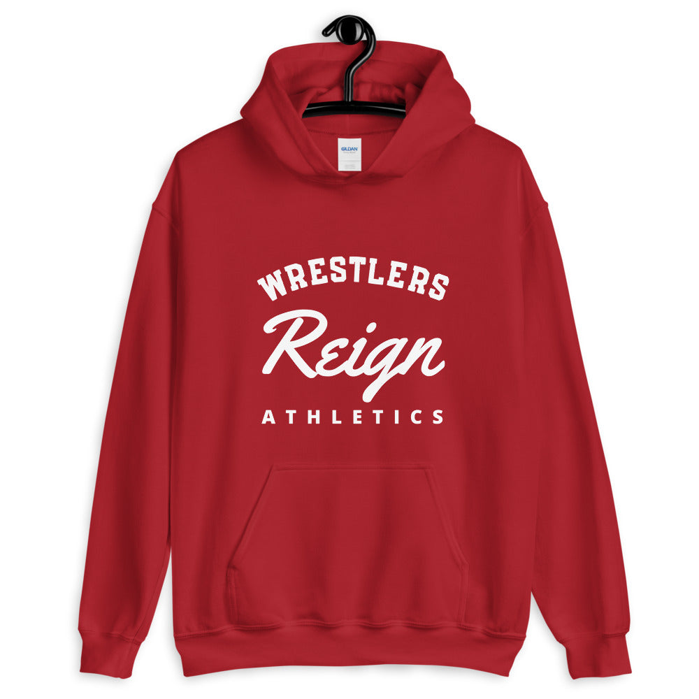 The Red Athletics Hoodie - Wrestlers Reign 