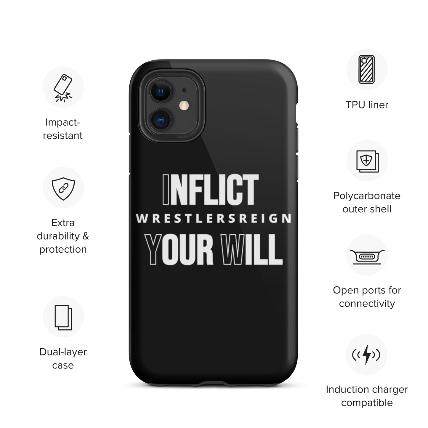 Inflict Your Will Tough iPhone case - Wrestlers Reign 