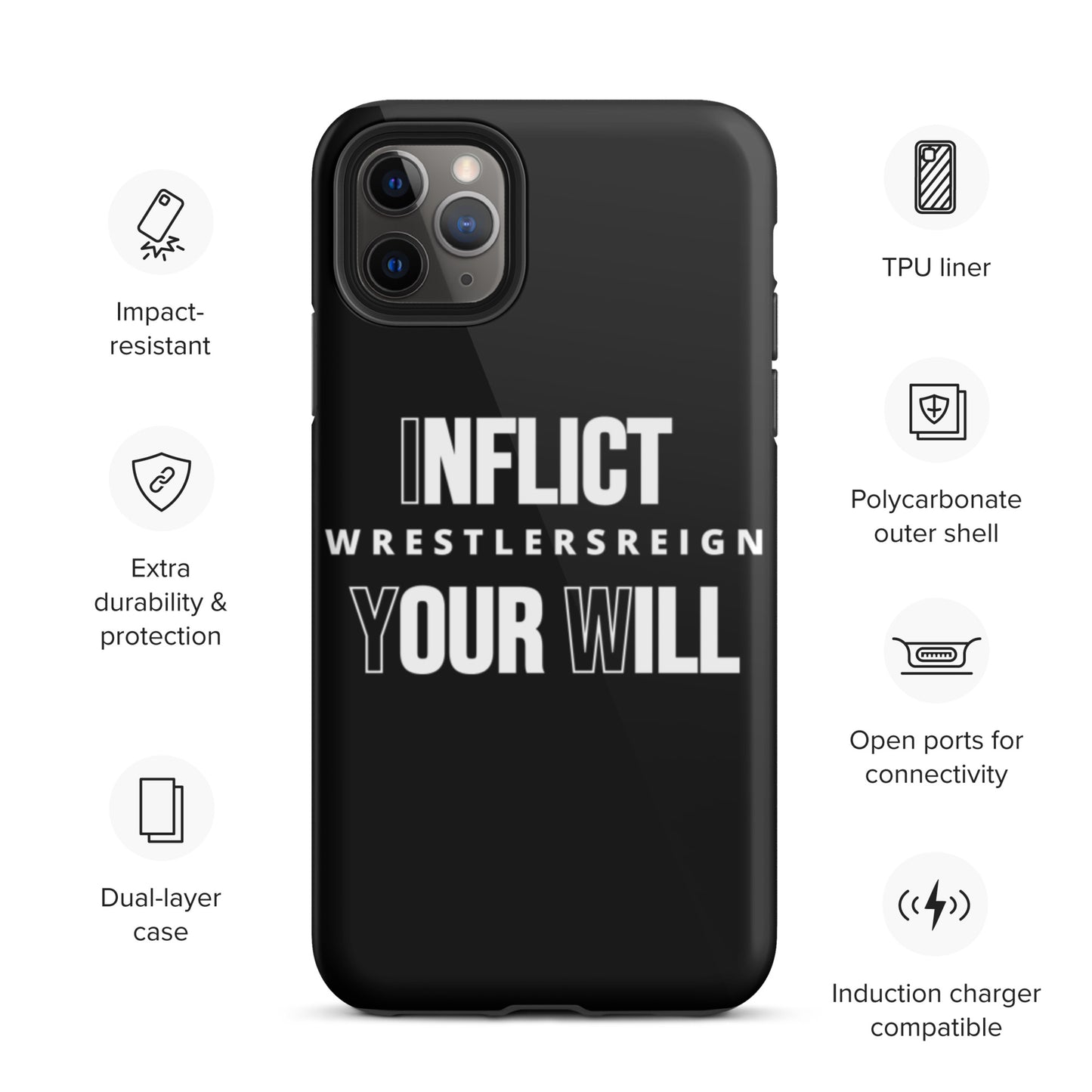 Inflict Your Will Tough iPhone case - Wrestlers Reign 