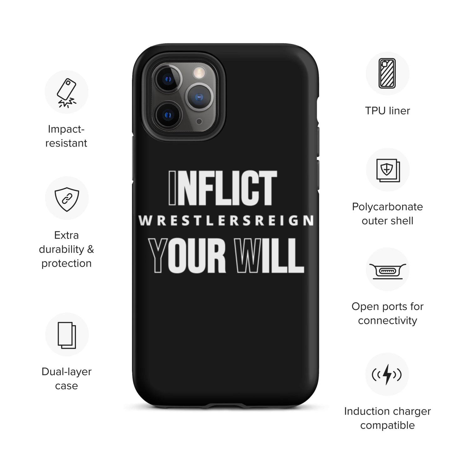 Inflict Your Will Tough iPhone case - Wrestlers Reign 