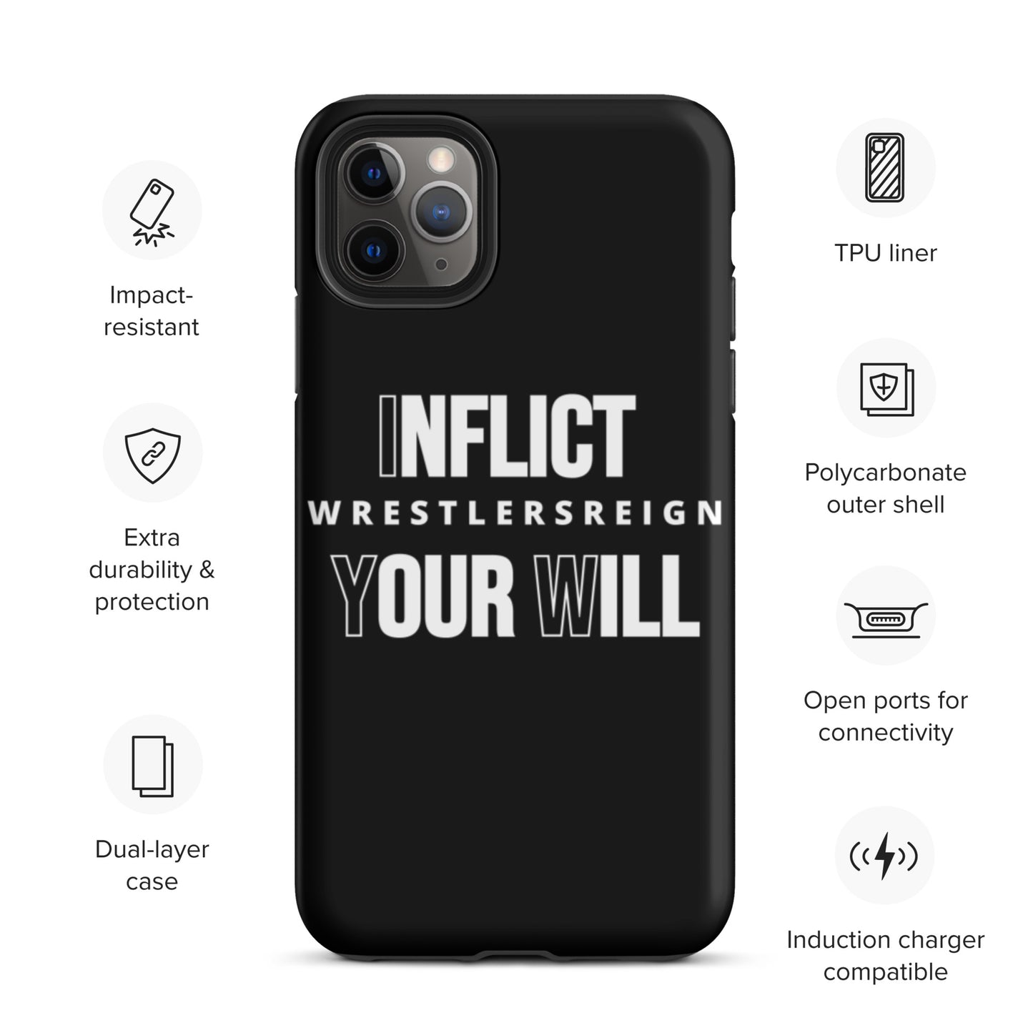 Inflict Your Will Tough iPhone case - Wrestlers Reign 