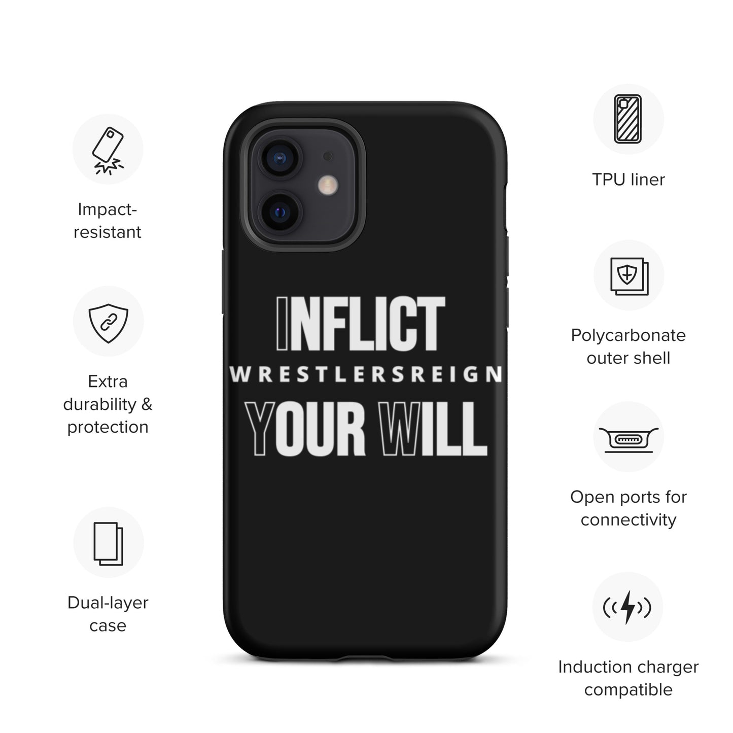 Inflict Your Will Tough iPhone case - Wrestlers Reign 